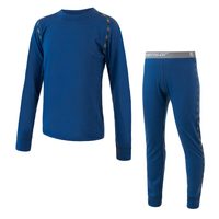 MERINO AIR SET children's long sleeve shirt + underpants dark blue