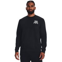 UNDER ARMOUR UA Rival Terry Graphic Crew-BLK