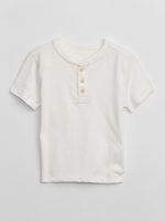 GAP 602588-02 Baby tričko s knoflíčky Bílá