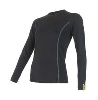 SENSOR MERINO ACTIVE women's long sleeve shirt black