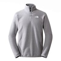 THE NORTH FACE M 100 GLACIER 1/4 ZIP MEDIUM GREY