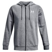 UNDER ARMOUR UA Essential Fleece FZ Hood, Gray