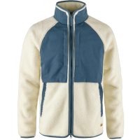 FJÄLLRÄVEN Vardag Pile Jacket M Chalk White-Indigo Blue