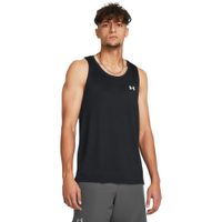 UNDER ARMOUR STREAKER SINGLET, Black / Reflective