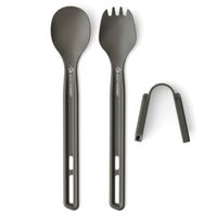 SEA TO SUMMIT Frontier UL Cutlery Set - [2 Piece] Long Handle Spoon and Spork, Grey