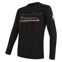 SENSOR MERINO AIR PT men's long sleeve shirt black RJ