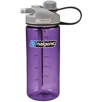 NALGENE MultiDrink 600 ml, Purple w/ Gray Cap,Sustain