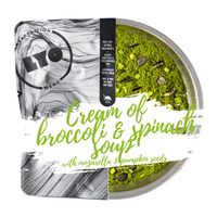 Krémová brokolicová polévka se špenátem, mozarellou a dýňovými semínky 2022, 370 g