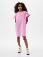GAP Dětské mikinové šaty Růžová