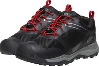 KEEN WANDURO LOW WP YOUTH, black/ribbon red