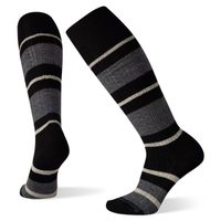 W EVERYDAY STRIPED CABLE KNEE HIGH, black
