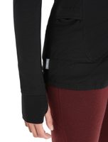 W ZoneKnit LS Zip BLACK