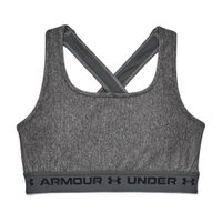 UNDER ARMOUR UA Crossback Mid Heather Bra, Gray