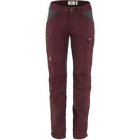 FJÄLLRÄVEN Kaipak Trousers Curved W Dark Garnet-Dark Grey