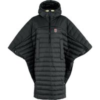 FJÄLLRÄVEN Expedition Down Poncho, Black