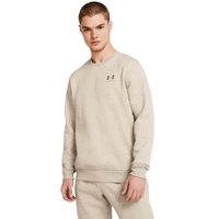 UNDER ARMOUR Essential Fleece Crew, Timberwolf Taupe Light Hthr / Timberwolf Taupe