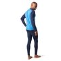 M MERINO 250 BASELAYER CREW, neptune blue heather-deep navy