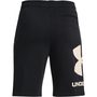 UA RIVAL FLEECE LOGO SHORTS, Black