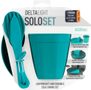 DeltaLight Camp Set 1.1 (1 Mug, 1 Bowl, 1 Cutlery Set) Pacific Blue