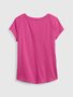 429542-00 Dětské tričko z organické bavlny Růžová