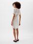 885259-01 Háčkované mini šaty Bílá