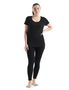 W Sphere II SS Scoop Tee, BLACK