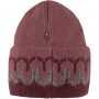 Övik Path Knit Beanie, Dark Garnet-Mesa Purple