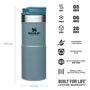 Classic series NEVERLEAK 350 ml hammer ice blue