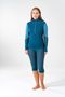 Wool Mesh 190 Zip Neck Wmn Flood