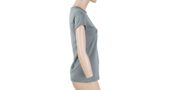 MERINO ACTIVE PT MOUNTAINS women's shirt neck sleeve light grey