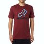 Triangulate Ss Tech Tee Heather Red