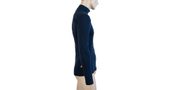 MERINO DF men's long shirt. sleeve zipper deep blue