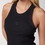 W Wordmark Rib Tank Black