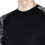 MERINO IMPRESS men's long shirt. sleeve, black/honeycomb