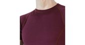 MERINO AIR men's shirt neck sleeve dark burgundy