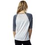 Daunting Ls Raglan Light Heather Grey - tričko s dlouhým rukávem