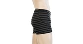 MERINO ACTIVE men's shorts black/dark grey stripes