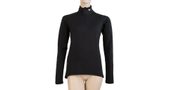 THERMO women's long sleeve zipped shirt black