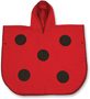 Animal Poncho Towel, ladybird medium