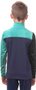 COOLMAX THERMO dětská mikina celozip deep blue/sea green/černá