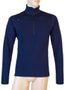 MERINO UPPER pánská mikina krátký zip deep blue