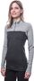 MERINO BOLD dámské triko dl.rukáv zip anthracite/cool gray