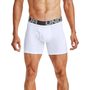 UA Charged Cotton 6in 3 Pack, White