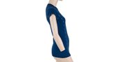 MERINO AIR women's shirt neck sleeve dark blue