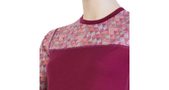 MERINO IMPRESS dámské triko dl.rukáv lilla/pattern