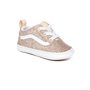 INFANT GLITTER OLD SKOOL CRIB SHOES (0-1 YEAR), (Glitter) Brazilian Sand/True White