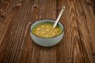 Creamy leek soup with onion, pecorino and chickpeas 2021, 370 g