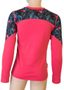 MERINO IMPRESS SET magenta/floral