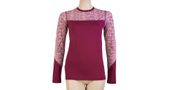 MERINO IMPRESS ladies long sleeve shirt lilla/pattern