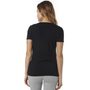 Angled V Neck Ss Tee Black - tričko